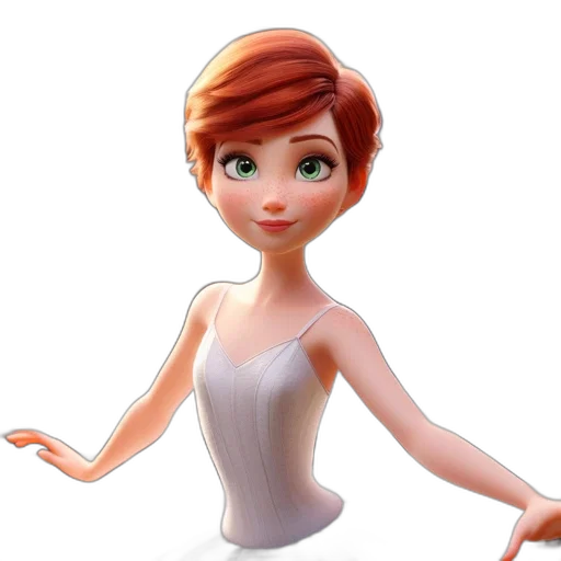 dress, 3d render, cartoon, concept art transparent PNG cut-out