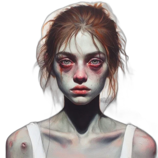 face, mask, creature, concept art transparent PNG cut-out
