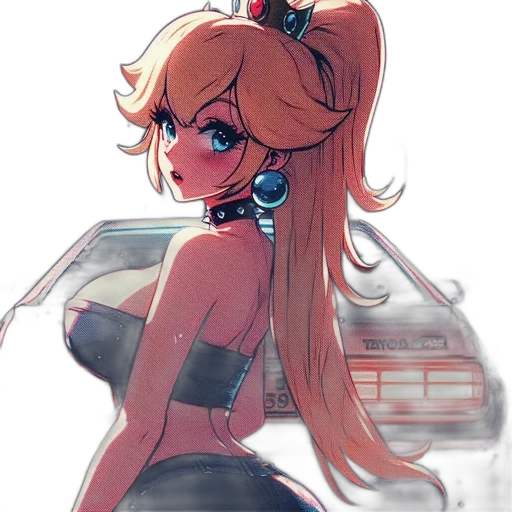 dress, anime, concept art, cartoon transparent PNG cut-out