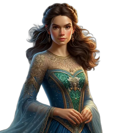 dress, fantasy art, concept art, photorealistic transparent PNG cut-out