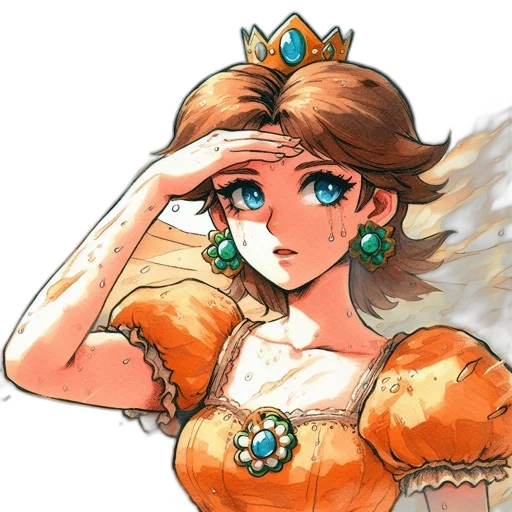 crown, dress, staff, face transparent PNG cut-out
