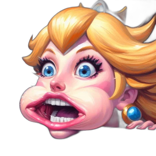 face, crown, staff, creature transparent PNG cut-out