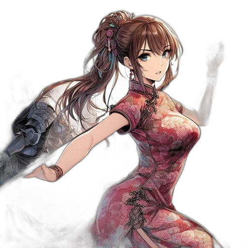 dress, weapon, staff, sword transparent PNG cut-out
