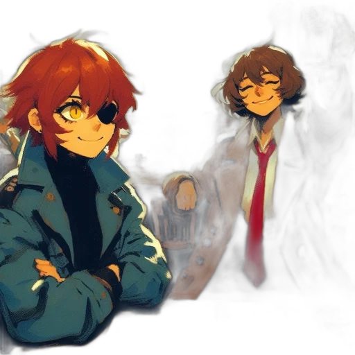 jacket, concept art, pixel art, watercolor transparent PNG cut-out