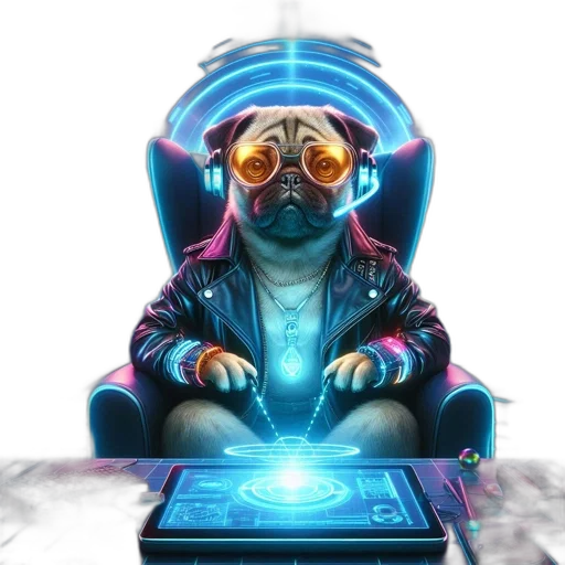jacket, robot, cyberpunk, concept art transparent PNG cut-out