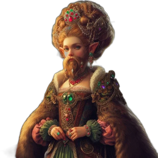 crown, jewelry, staff, dress transparent PNG cut-out
