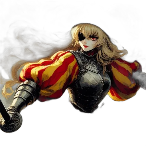 fantasy art, comic book art, concept art, photorealistic transparent PNG cut-out