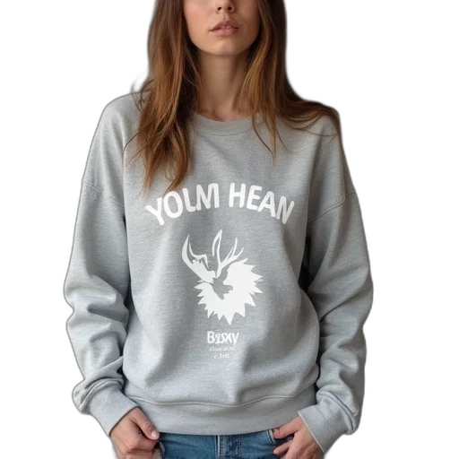 jacket, grey, sweatshirt, slogan transparent PNG cut-out
