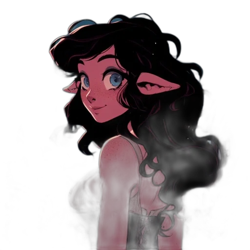 dress, dragon, face, creature transparent PNG cut-out