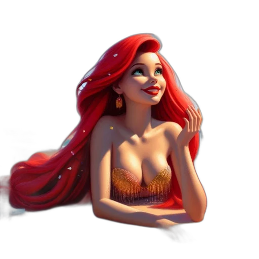 dress, fantasy art, 3d render, cartoon transparent PNG cut-out