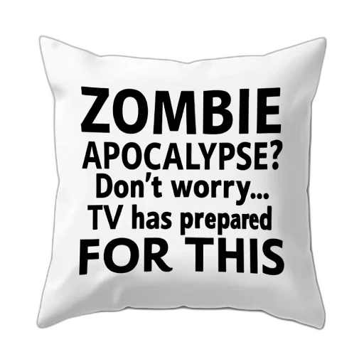 white, pillow, black, text transparent PNG cut-out