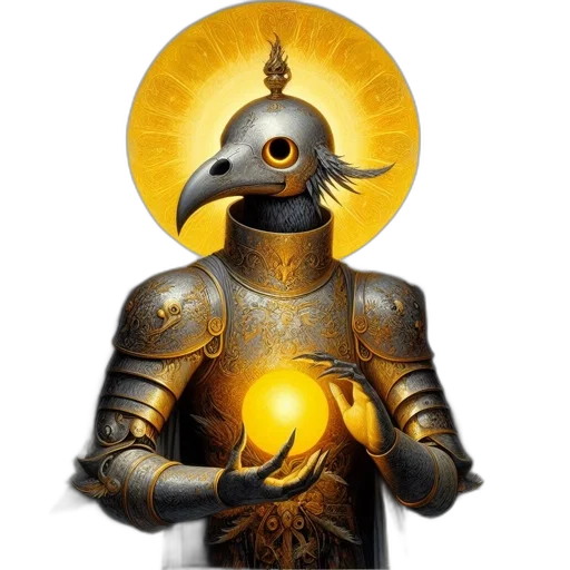 sword, staff, mask, robot transparent PNG cut-out