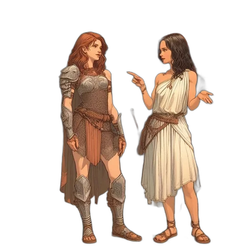 sword, dress, concept art, fantasy art transparent PNG cut-out