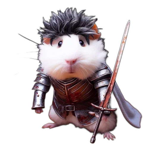 animal, staff, weapon, 3d render transparent PNG cut-out