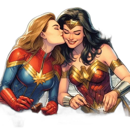 comic book art, concept art, cartoon, captain transparent PNG cut-out