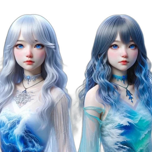 fantasy art, concept art, 3d render, anime transparent PNG cut-out