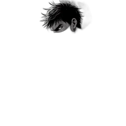hair, face, creature, mask transparent PNG cut-out