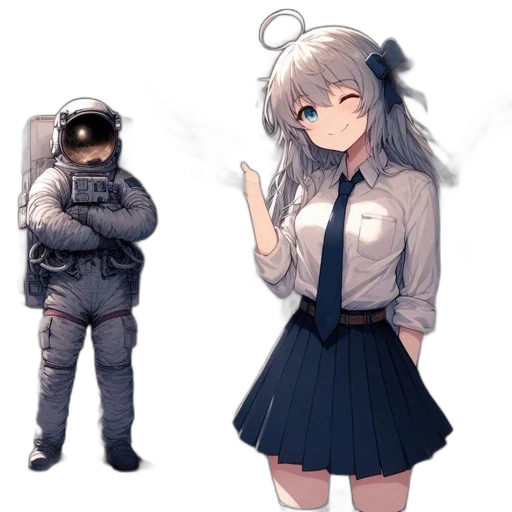 robot, weapon, jacket, staff transparent PNG cut-out