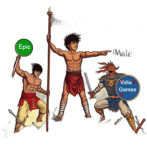 fantasy art, concept art, anime, pixel art transparent PNG cut-out