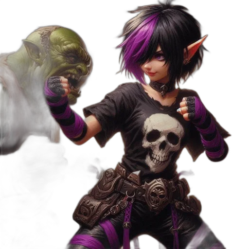 concept art, fantasy art, comic book art, 3d render transparent PNG cut-out