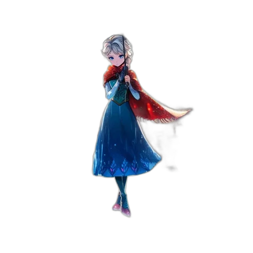 dress, staff, crown, mask transparent PNG cut-out