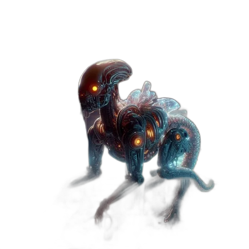 creature, robot, animal, dragon transparent PNG cut-out