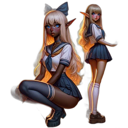 staff, concept art, fantasy art, anime transparent PNG cut-out