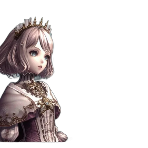 crown, staff, dress, face transparent PNG cut-out