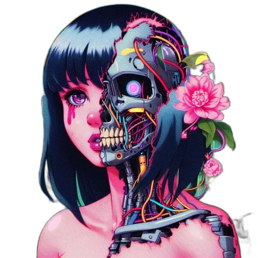 robot, face, mask, dress transparent PNG cut-out