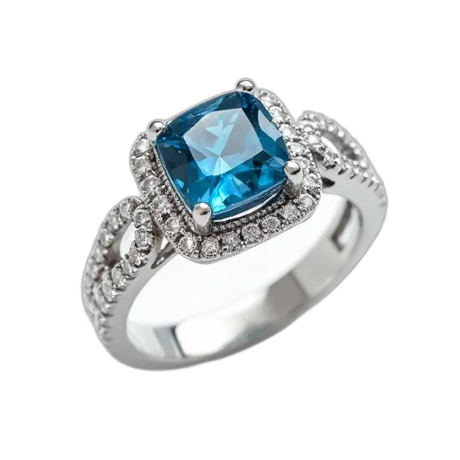 jewelry, crown, blue, close-up transparent PNG cut-out