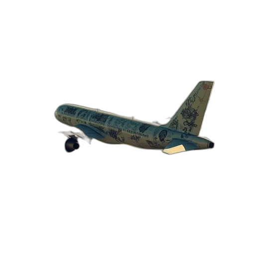 3d render, photorealistic, money, plane transparent PNG cut-out