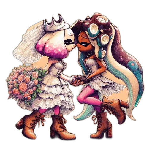 dress, robot, concept art, pixel art transparent PNG cut-out