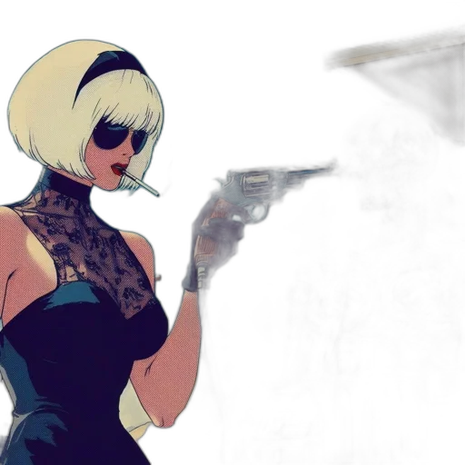 weapon, dress, mask, robot transparent PNG cut-out