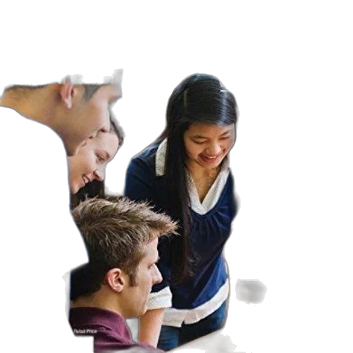 staff, jacket, face, 3d render transparent PNG cut-out