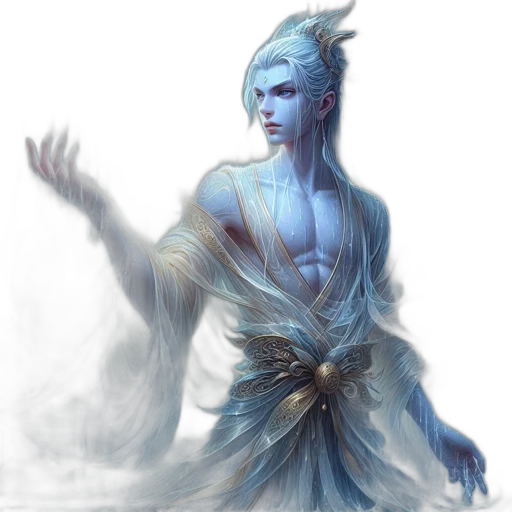 staff, dragon, creature, dress transparent PNG cut-out