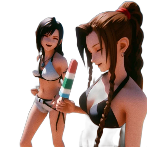 3d render, concept art, anime, fantasy art transparent PNG cut-out