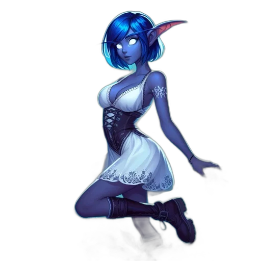 dress, staff, creature, mask transparent PNG cut-out
