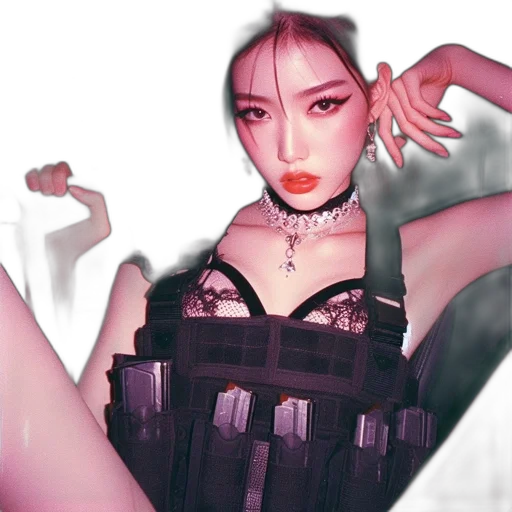 cyberpunk, vaporwave, concept art, photorealistic transparent PNG cut-out
