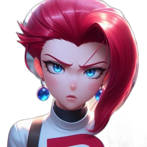 face, staff, hair, weapon transparent PNG cut-out