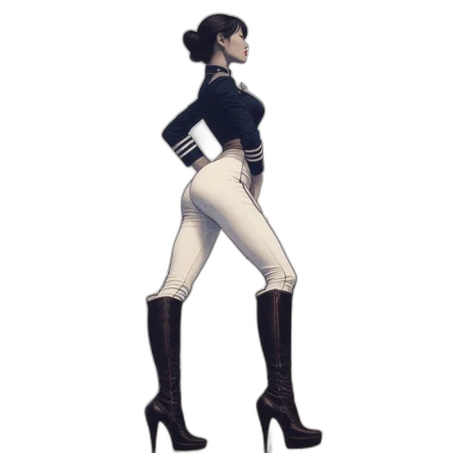 staff, jacket, concept art, 3d render transparent PNG cut-out
