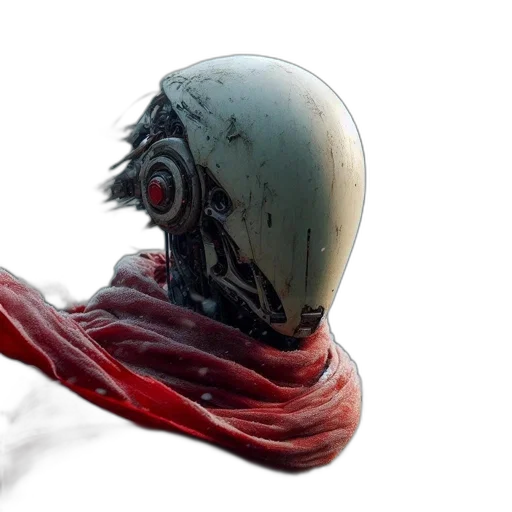 mask, creature, hair, robot transparent PNG cut-out
