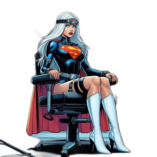 comic book art, concept art, woman, futuristic transparent PNG cut-out