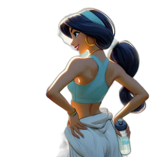 dress, concept art, anime, 3d render transparent PNG cut-out
