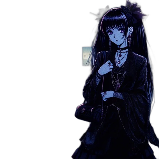 dress, jacket, staff, umbrella transparent PNG cut-out