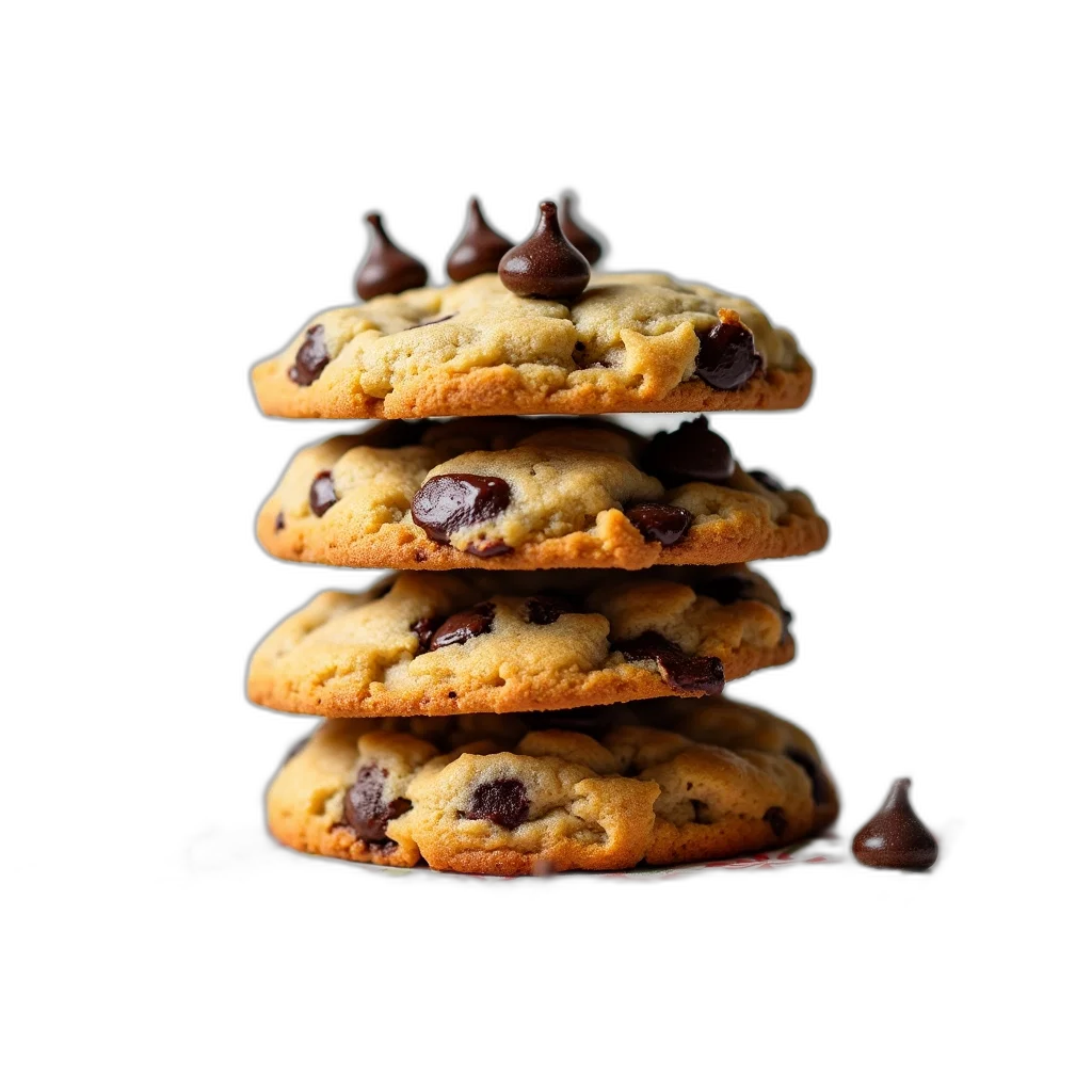 food, photorealistic, 3d render, dark transparent PNG cut-out