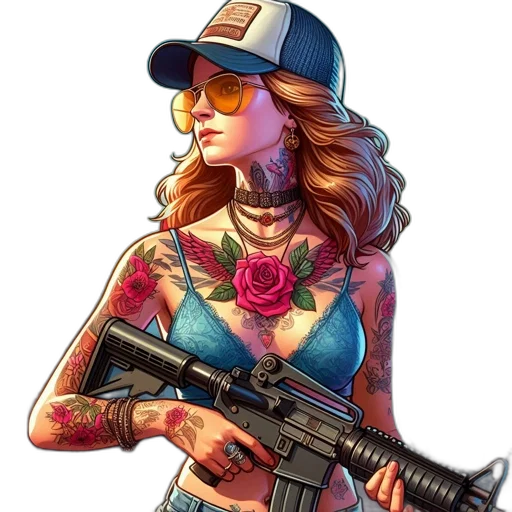 weapon, pixel art, concept art, comic book art transparent PNG cut-out