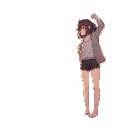 dress, jacket, umbrella, creature transparent PNG cut-out