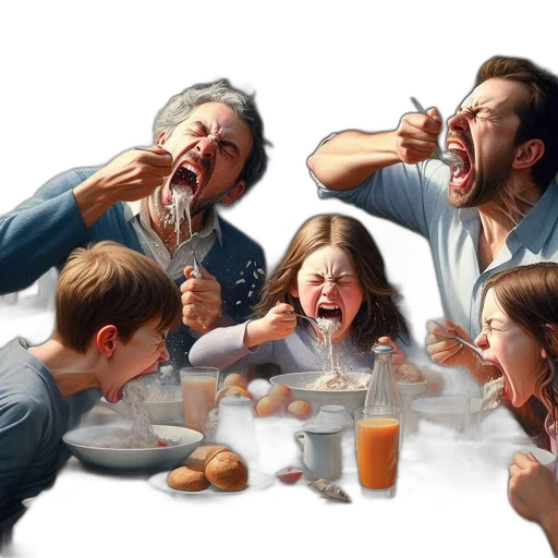 food, photorealistic, concept art, oil painting transparent PNG cut-out
