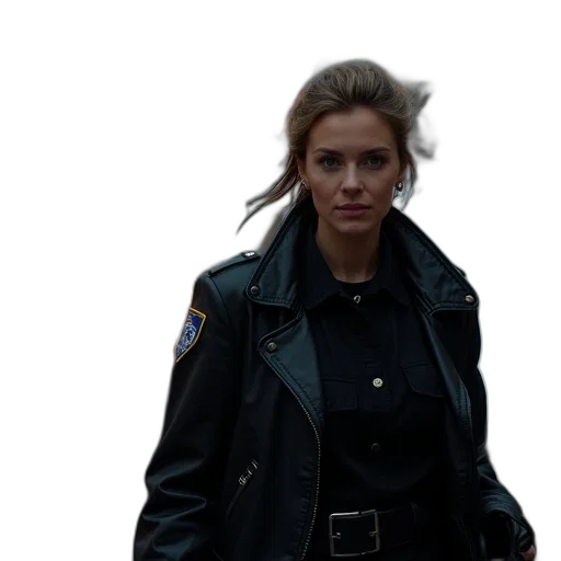 jacket, concept art, police, officer transparent PNG cut-out