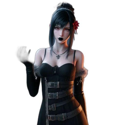dress, staff, hat, concept art transparent PNG cut-out